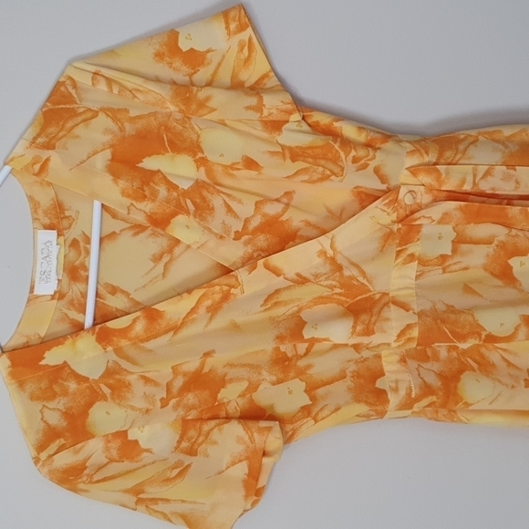 Vintage Escada Wrap Around Floral Silk Dress - Picture 3 of 7